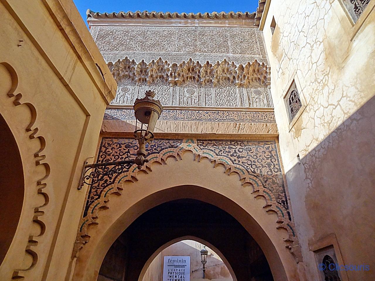 entrée de la médersa Ben Youssef