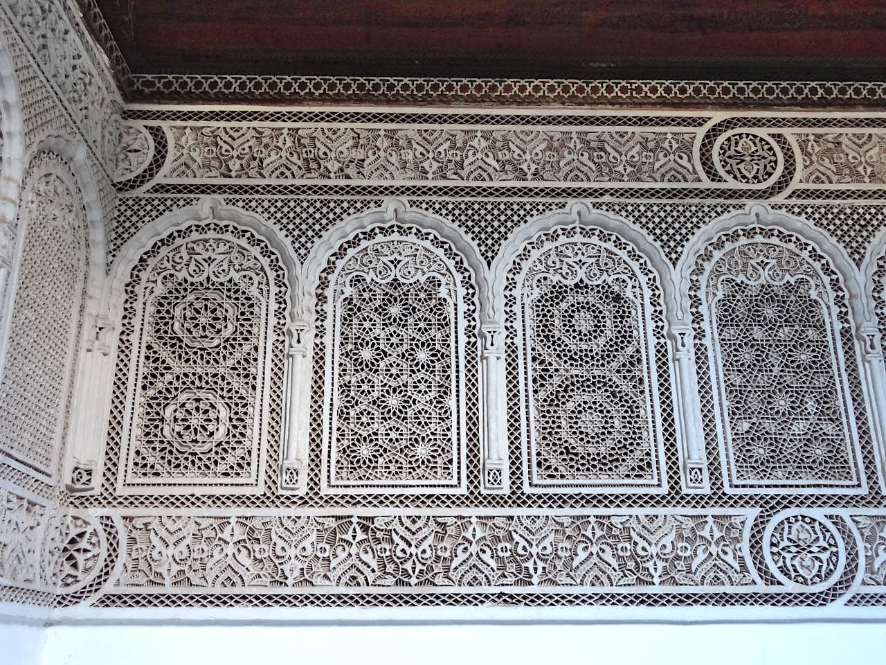 détails du palais de la Bahia