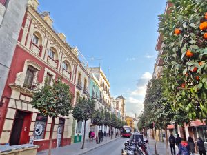 une rue du quartier Feria à Séville