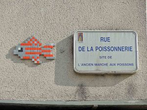 Plaque de la rue de la Poissonnerie à Chartres