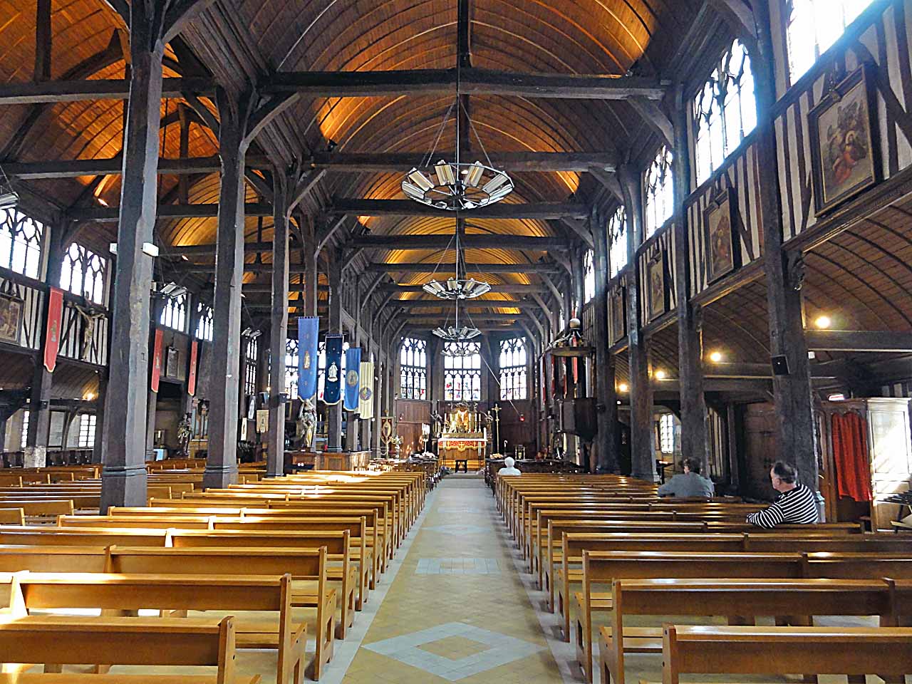 Nef de l'église Sainte-Catherine à Honfleur