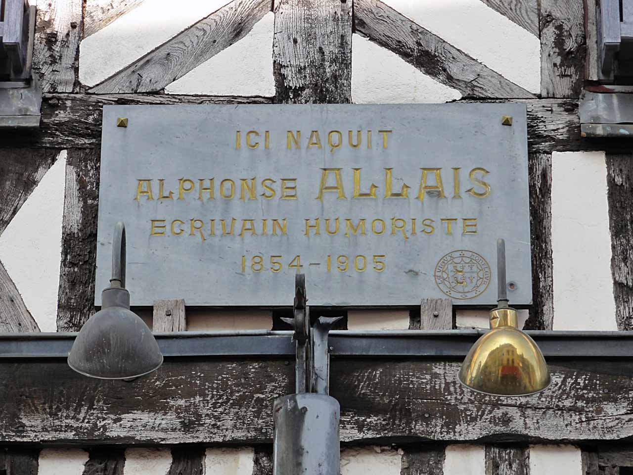 Maison natale d'Alphonse Allais à Honfleur