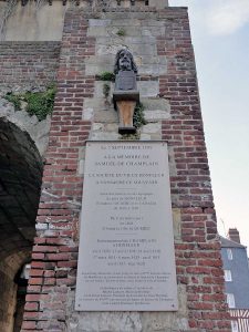 Buste de Samuel de Champlain à Honfleur