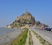 Le Mont Saint-Michel vu depuis l'ancienne digue