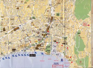 carte touristique de Nice
