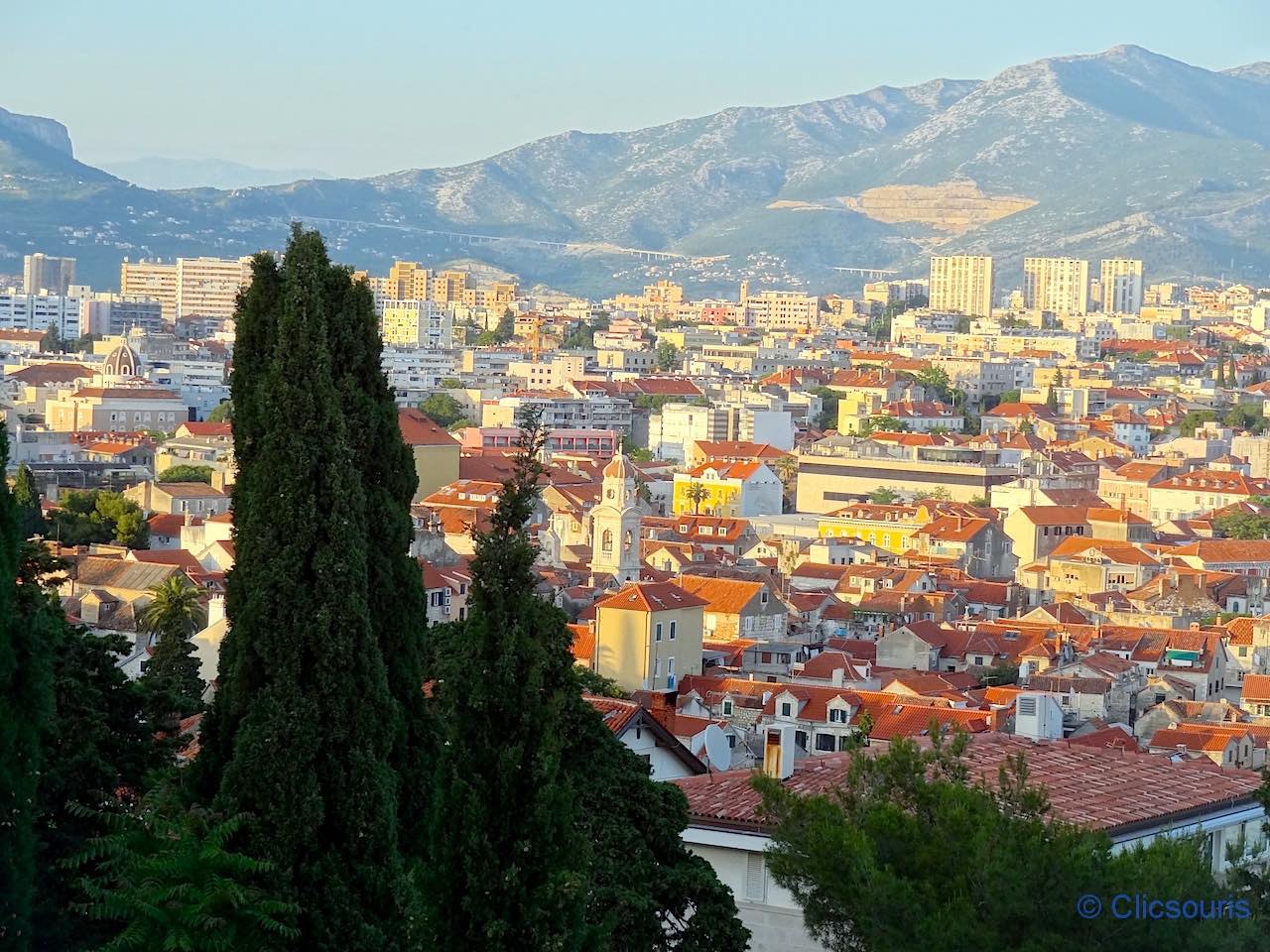 vue sur Split depuis la colline du Marjan