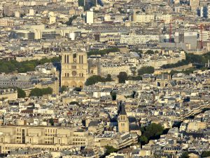 Notre-Dame vue depuis la Tour Eiffel