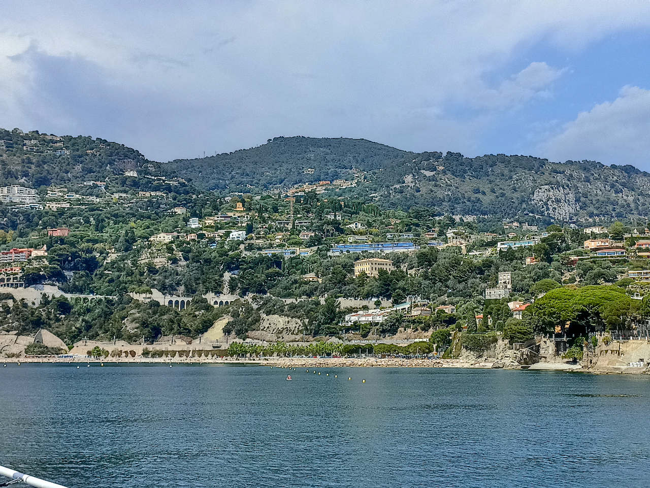 rade villefranche vue du bateau