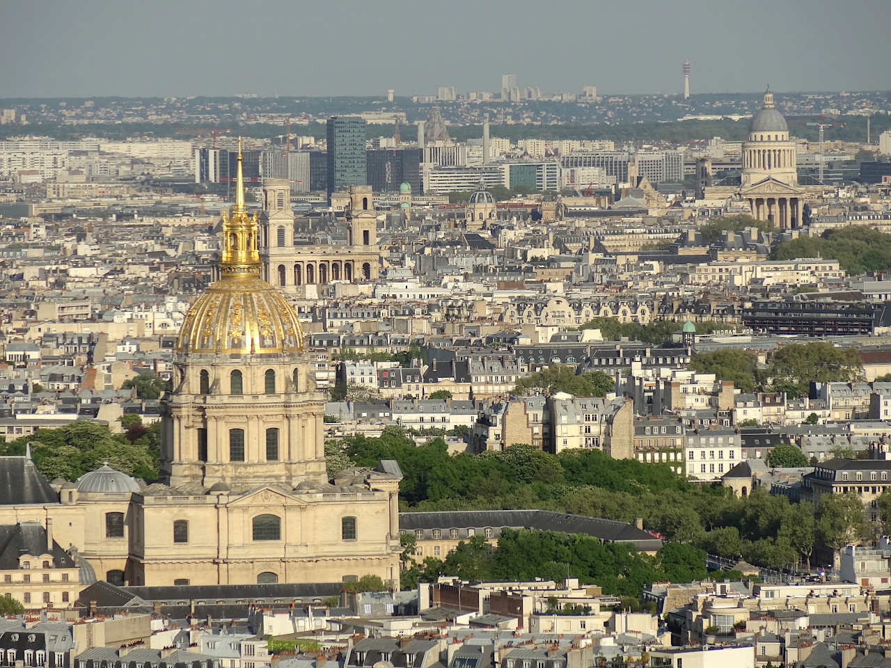 vue du 2e étage de la Tour Eiffel