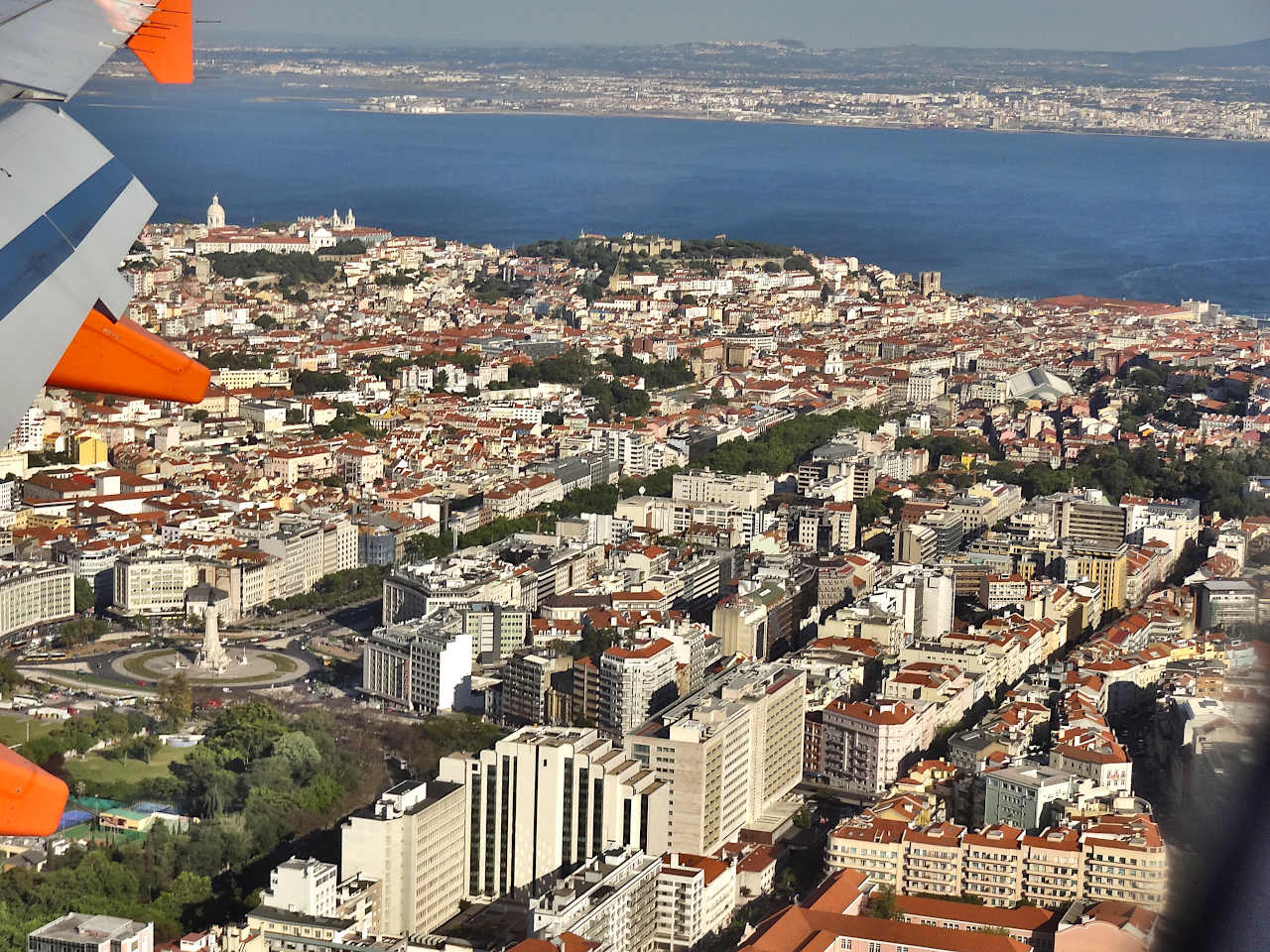 vue aérienne sur Lisbonne