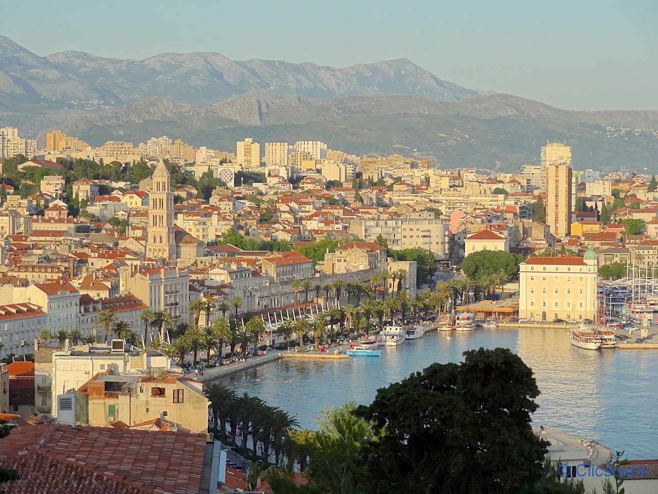 vue sur Split depuis la colline du Marjan