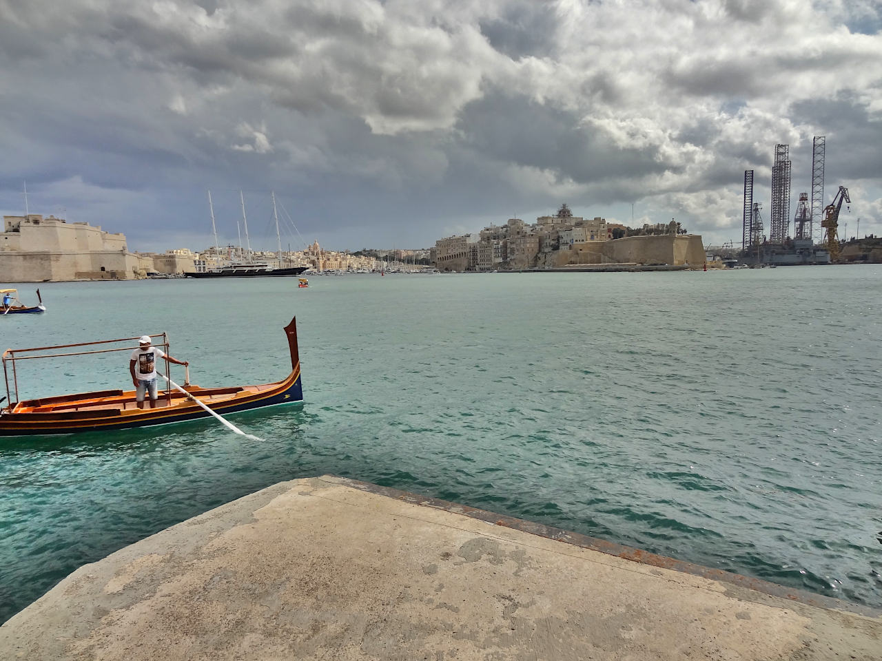 barque pour les 3 Cités à Malte depuis La Valette