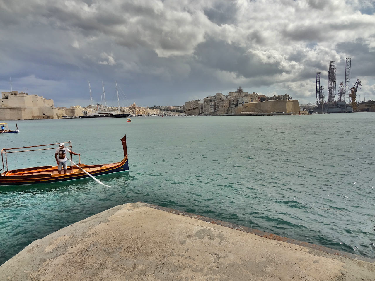 barque pour les 3 Cités à Malte depuis La Valette