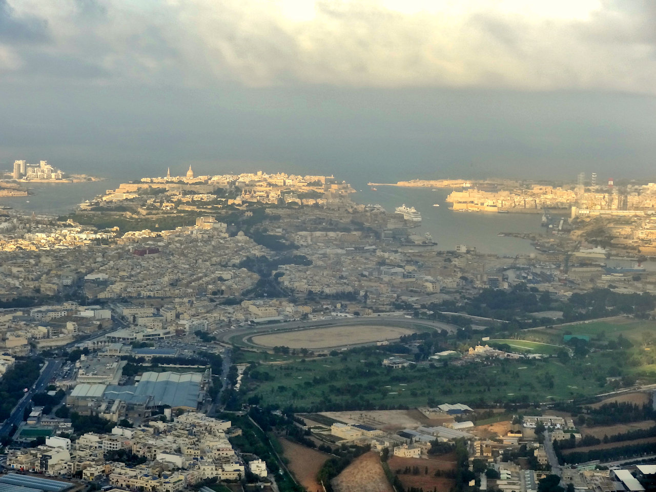 vue aérienne de Malte