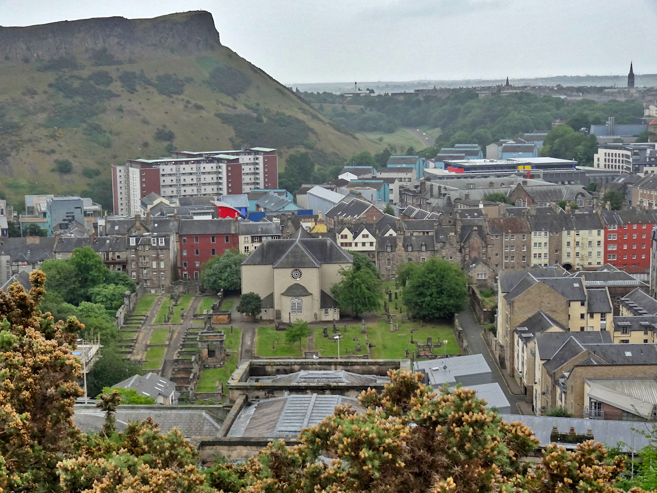 chateau d'edimbourg vu calton hill