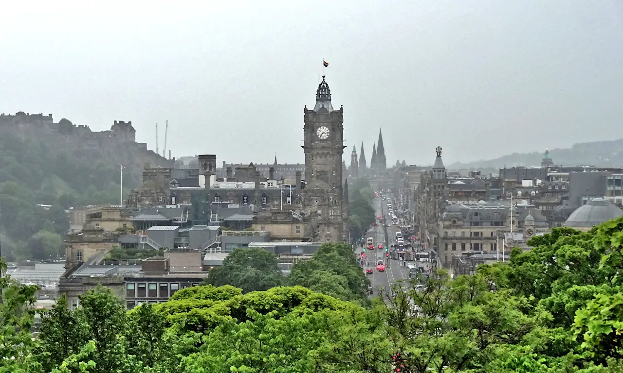 new town vue depuis calton hill