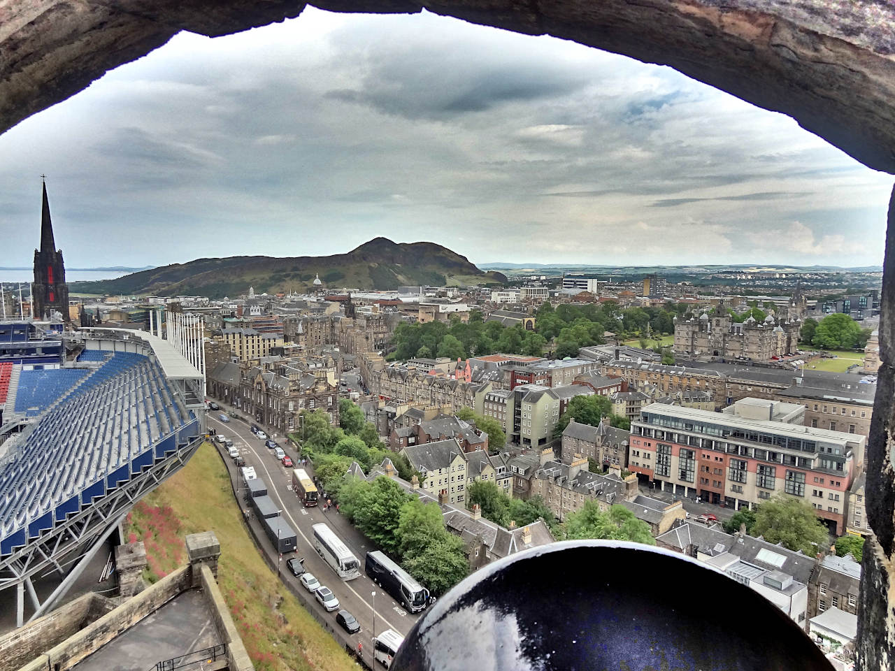 vue depuis le château d'Edimbourg