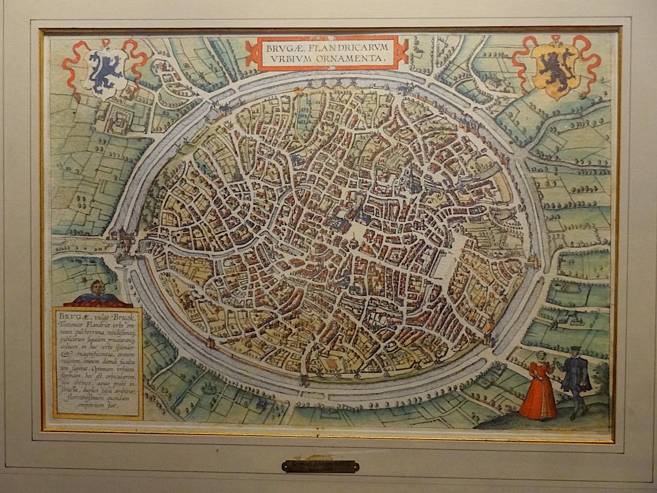 ancien plan de Bruges