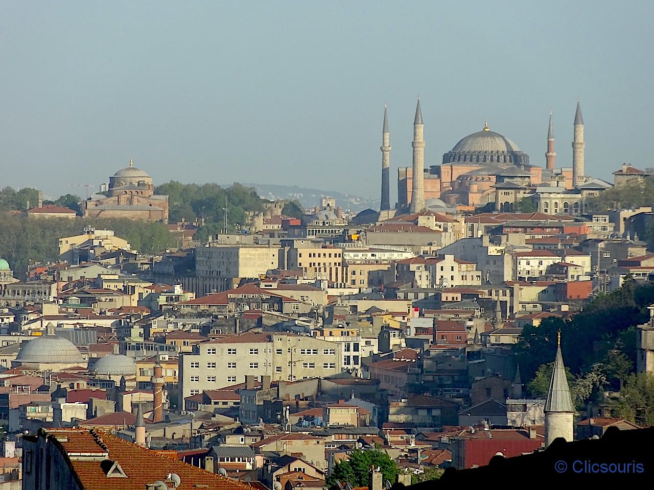 vue sur Sainte Sophie et Sainte-Irene