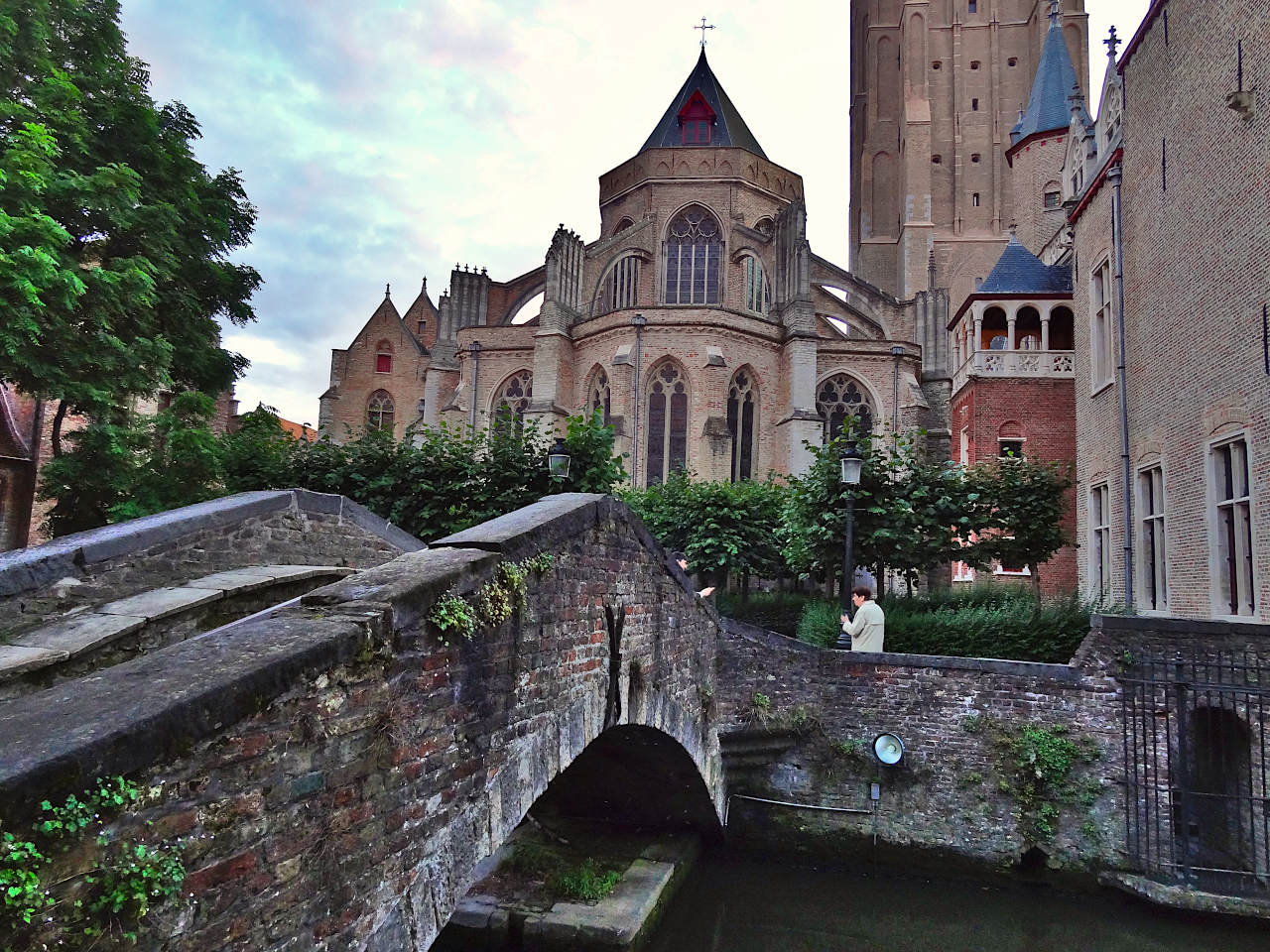 vue depuis le pont Saint-Boniface à Bruges