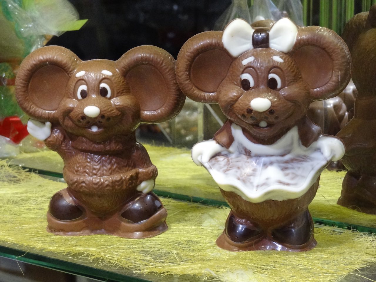 souris en chocolat à Bruges