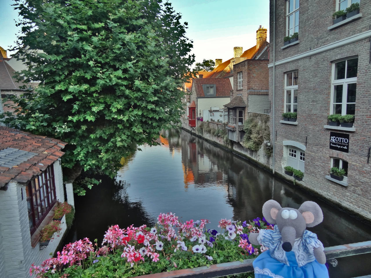 vue depuis le pont Maris à Bruges