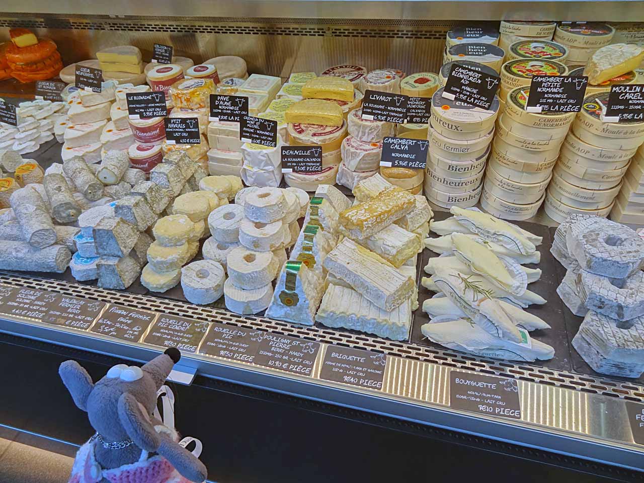 Fromages au marché, au Havre