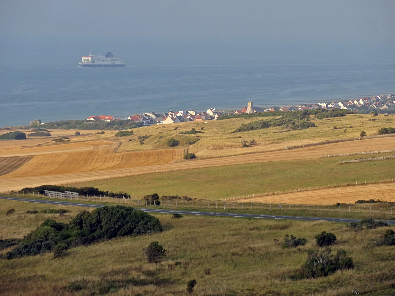 Vue de Sangatte depuis le cap Blanc-Nez