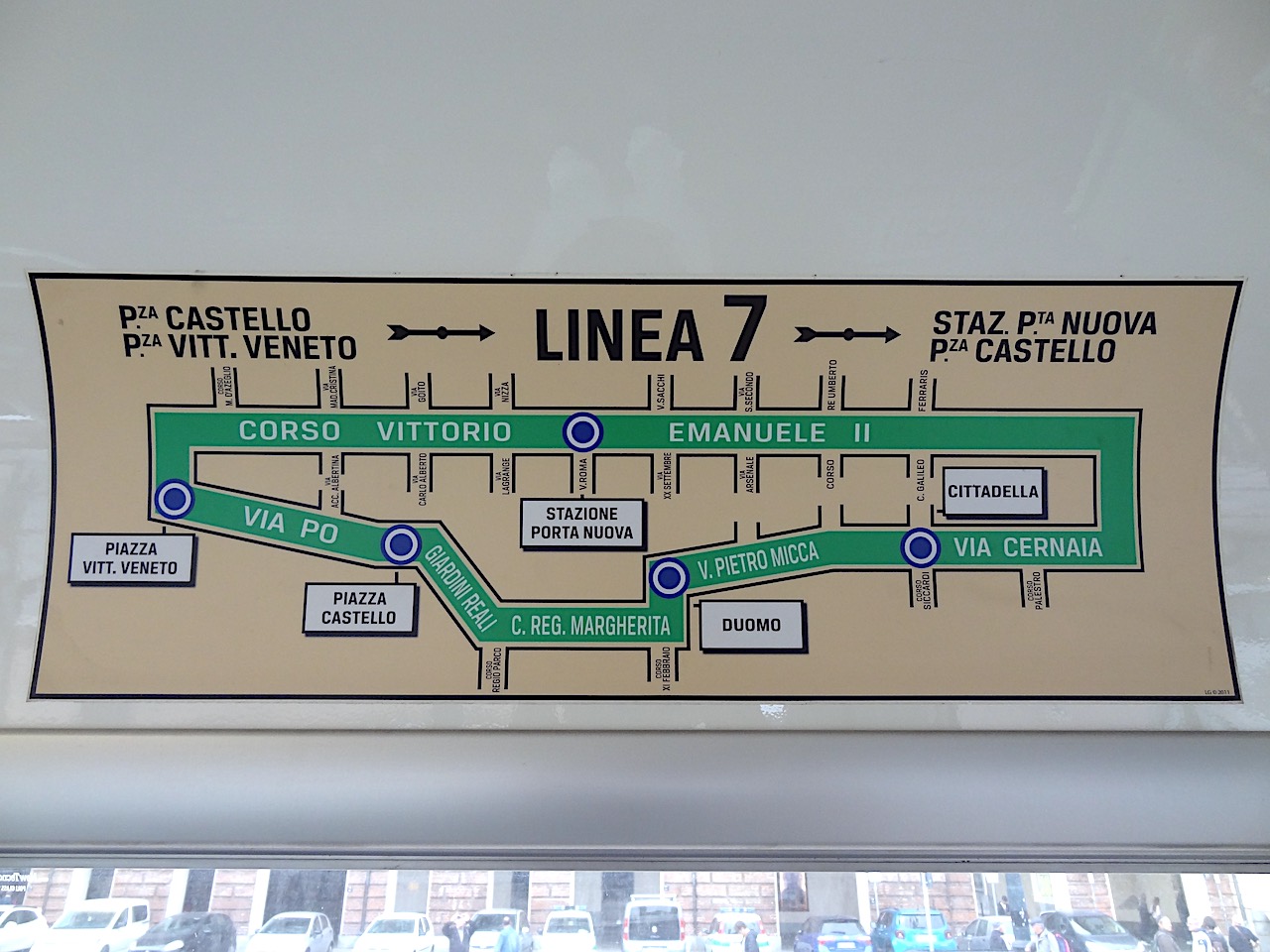 parcours tram historique de Turin