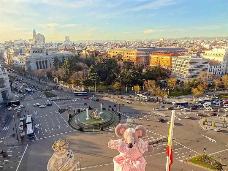 vue sur Madrid depuis le palais des Communications