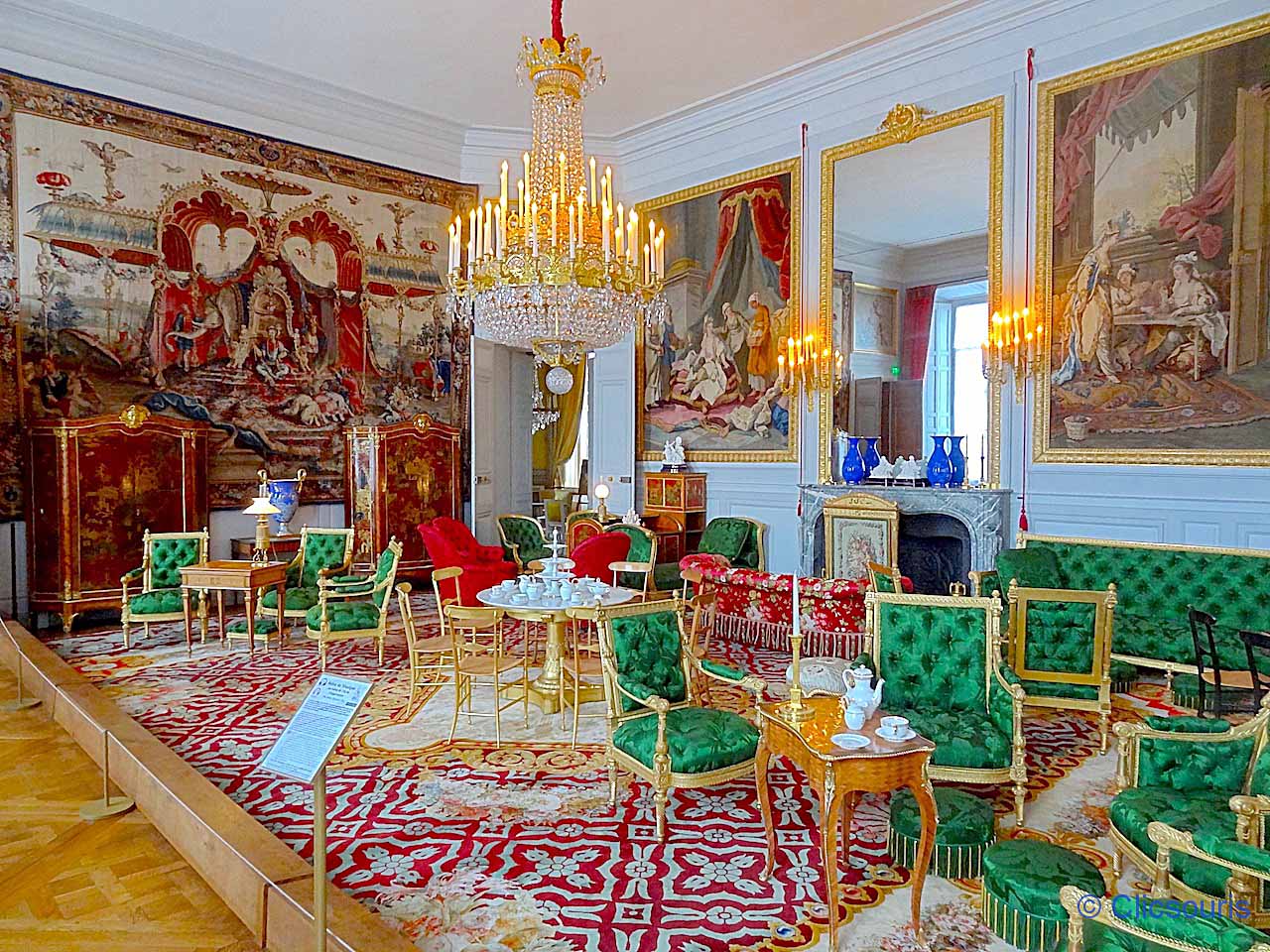 Salon de musique au château de Compiègne