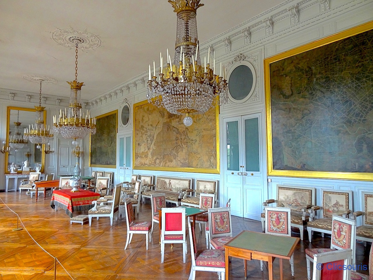 Salon des Cartes au château de Compiègne