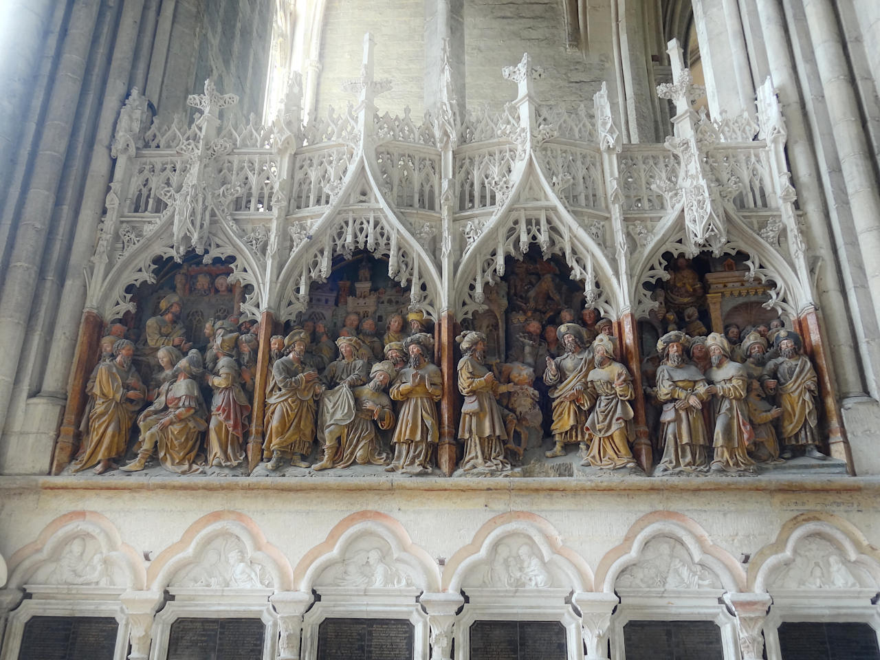 bas reliefs de la cathédrale d'Amiens