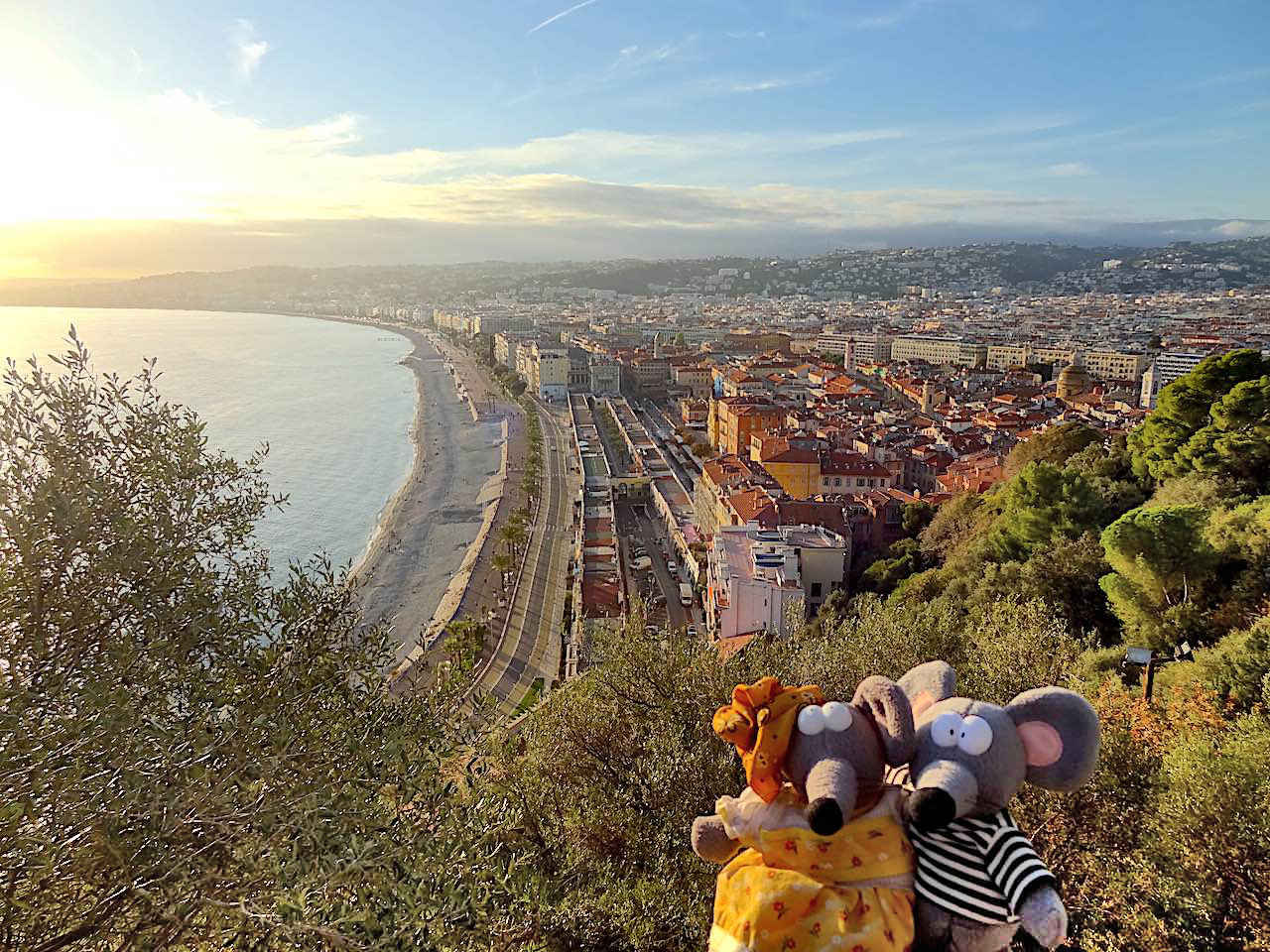 vue depuis la colline du château de Nice