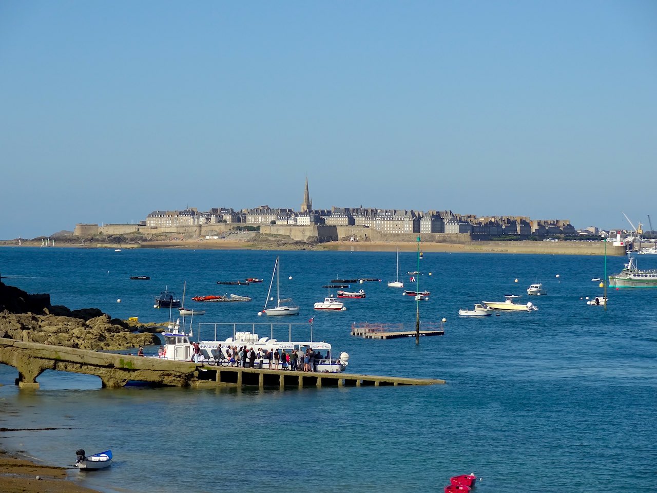 Saint-Malo vu depuis Dinard