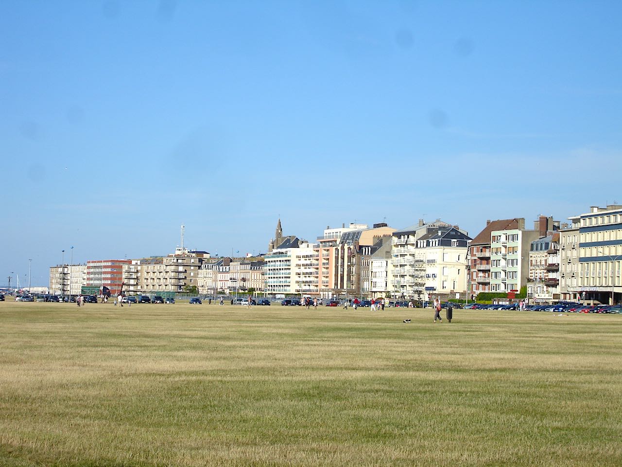 pelouse sur le front de mer de Dieppe
