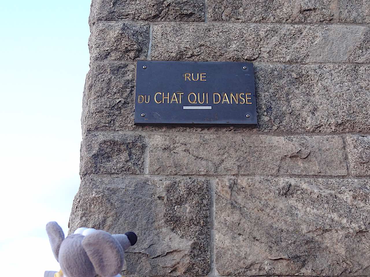 rue du chat qui danse à Saint Malo