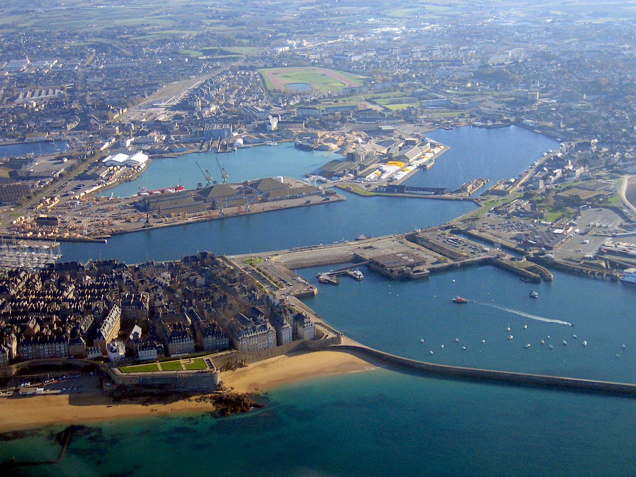 vue aérienne de Saint-Malo