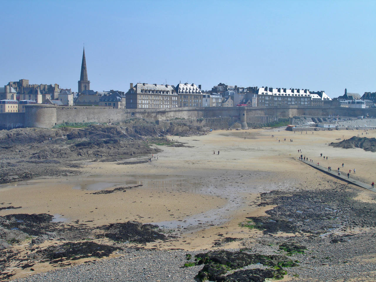 vue sur la ville close de Saint-Malo