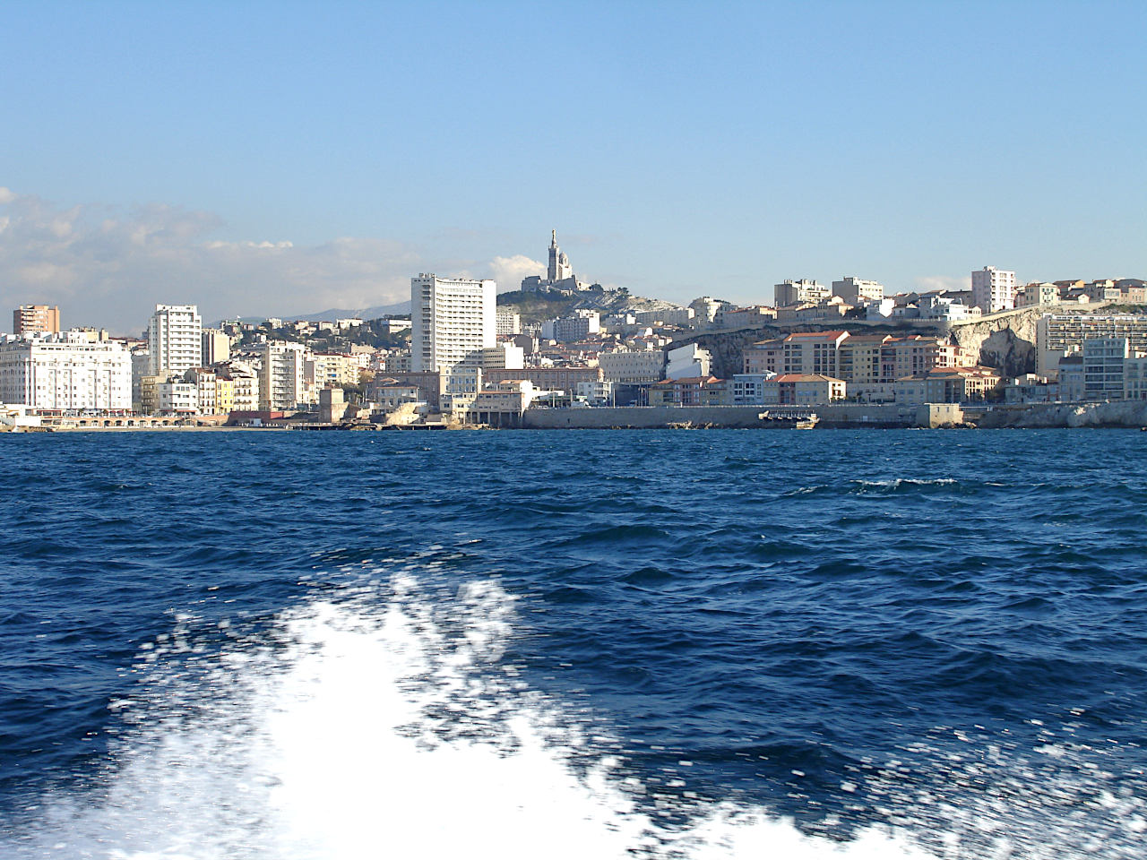 Marseille vue du bateau