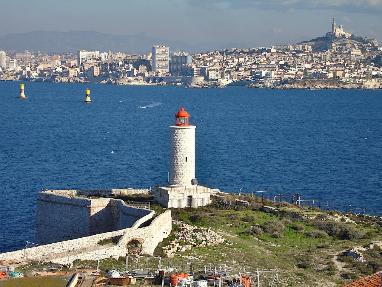 Vue sur Marseille depuis l'île d'If