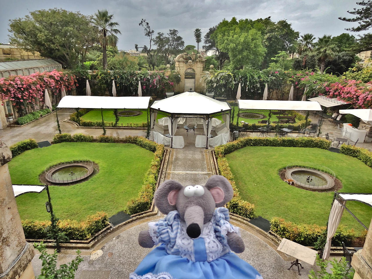 jardins du palais Parisio de Naxxar à Malte 