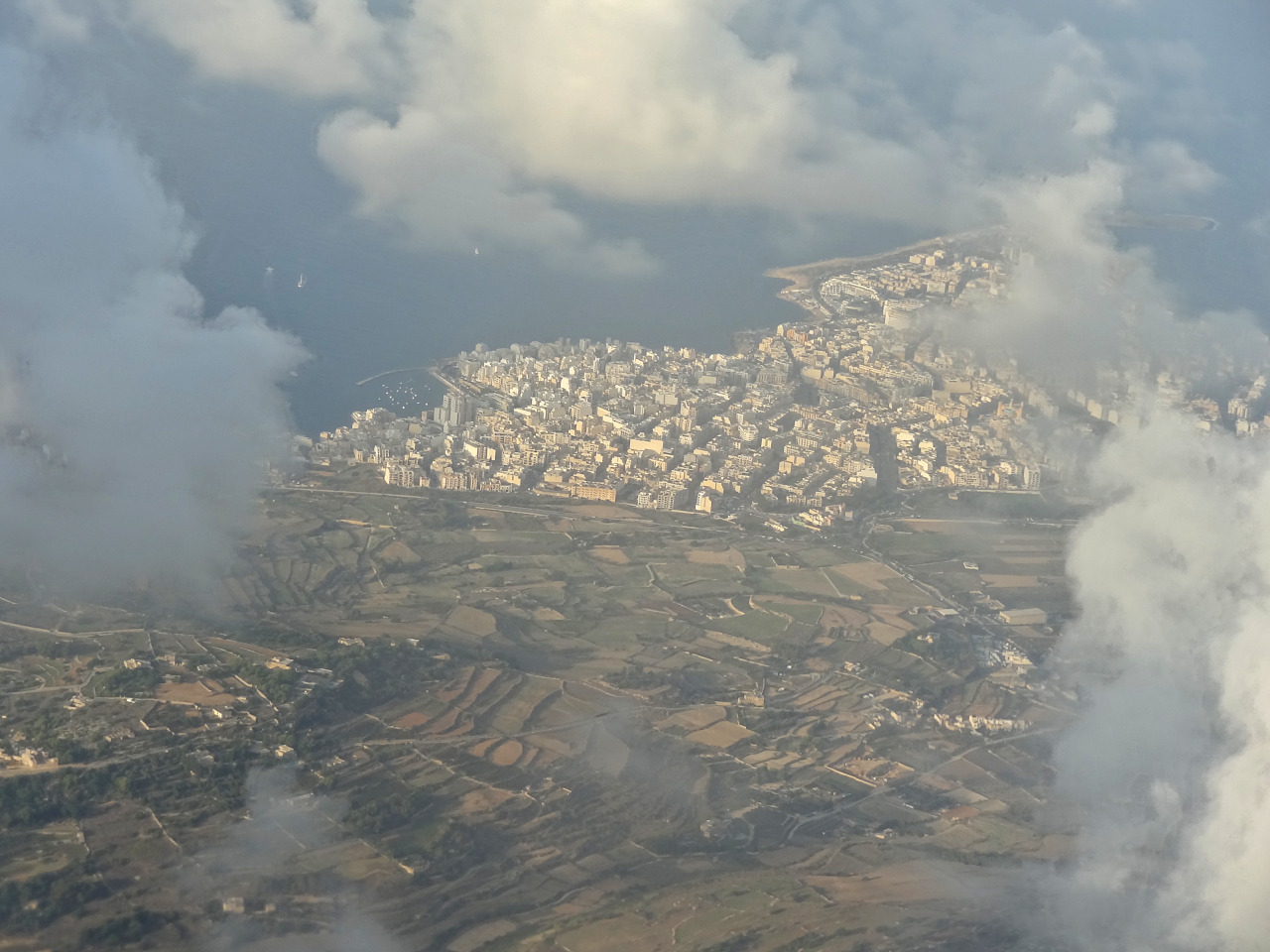vue aérienne de Malte