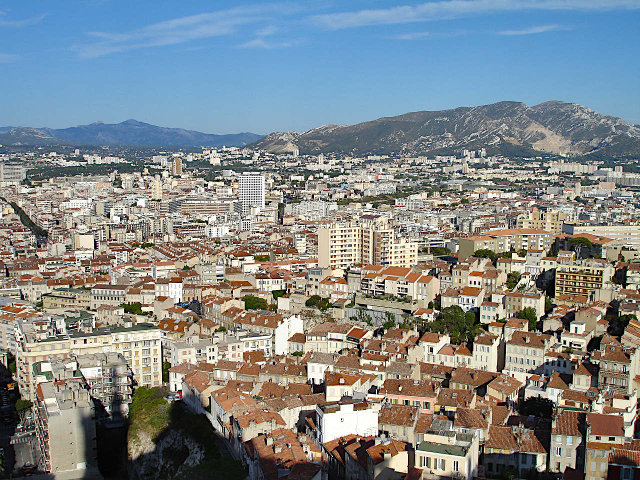 Vue sur Marseille depuis Notre-Dame-de-la-Garde