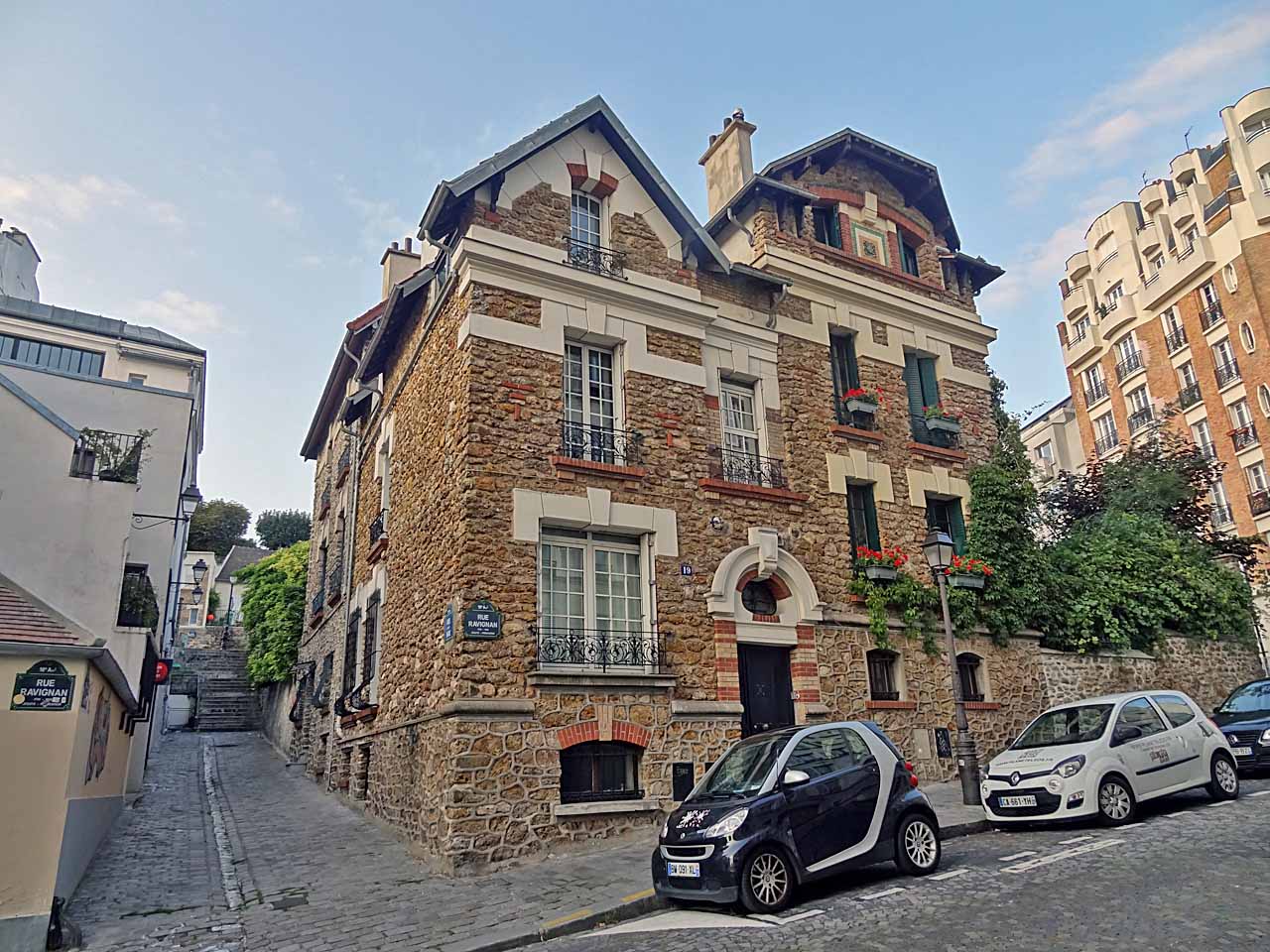 Rue Ravignan à Montmartre