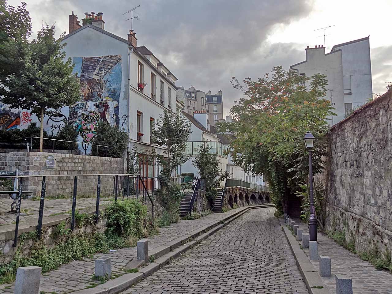 Rue Saint-Vincent à Montmartre