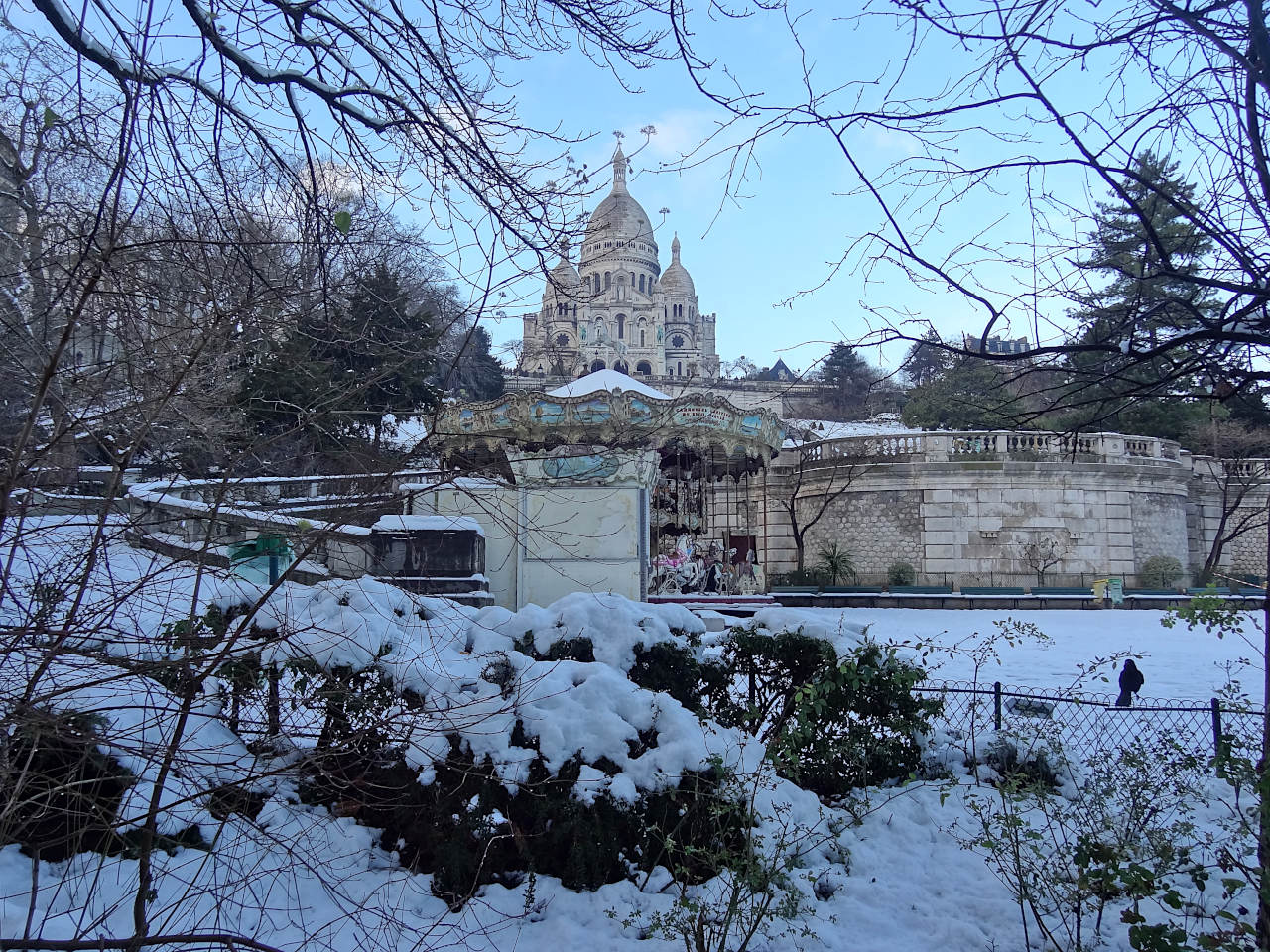 Montmartre sous la neige