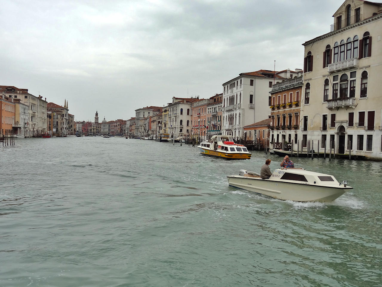 Venise grand canal vu du vaporetto