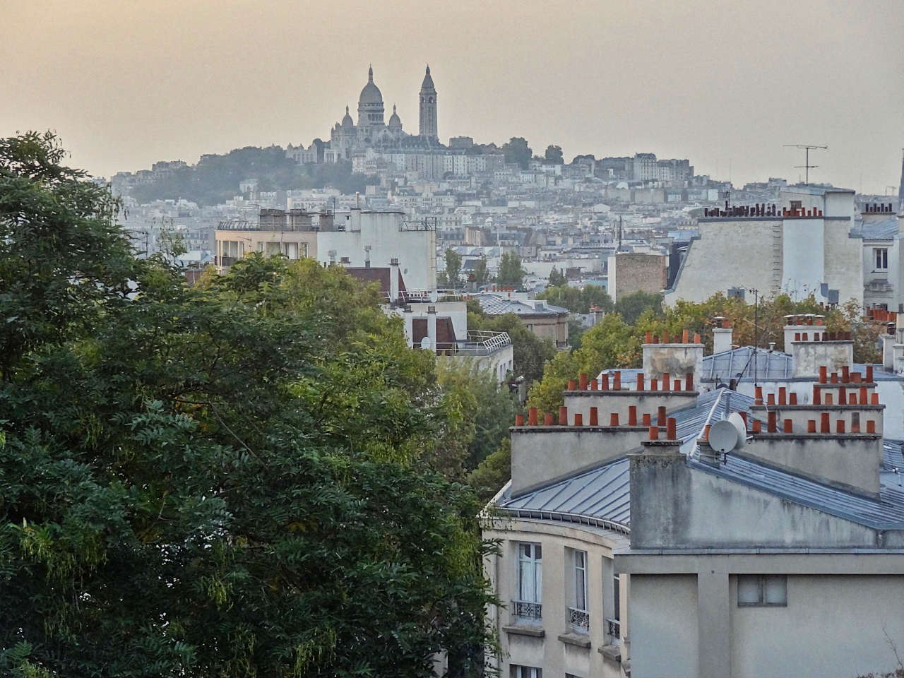 Montmartre vue butte Bergeyre