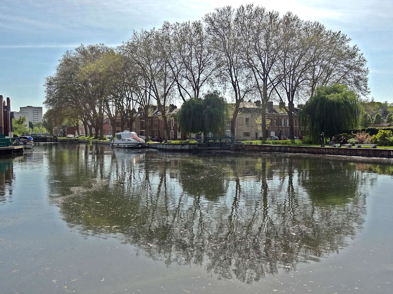 bords de la Somme à Amiens début mai